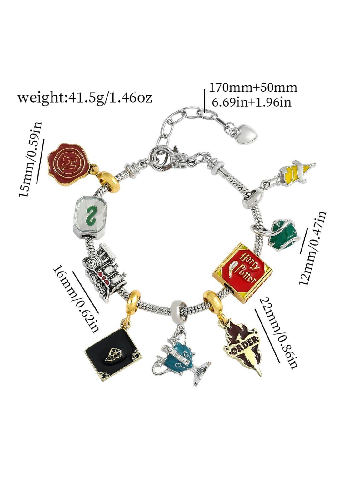 Pulsera con dijes charms de Harry Potter-4