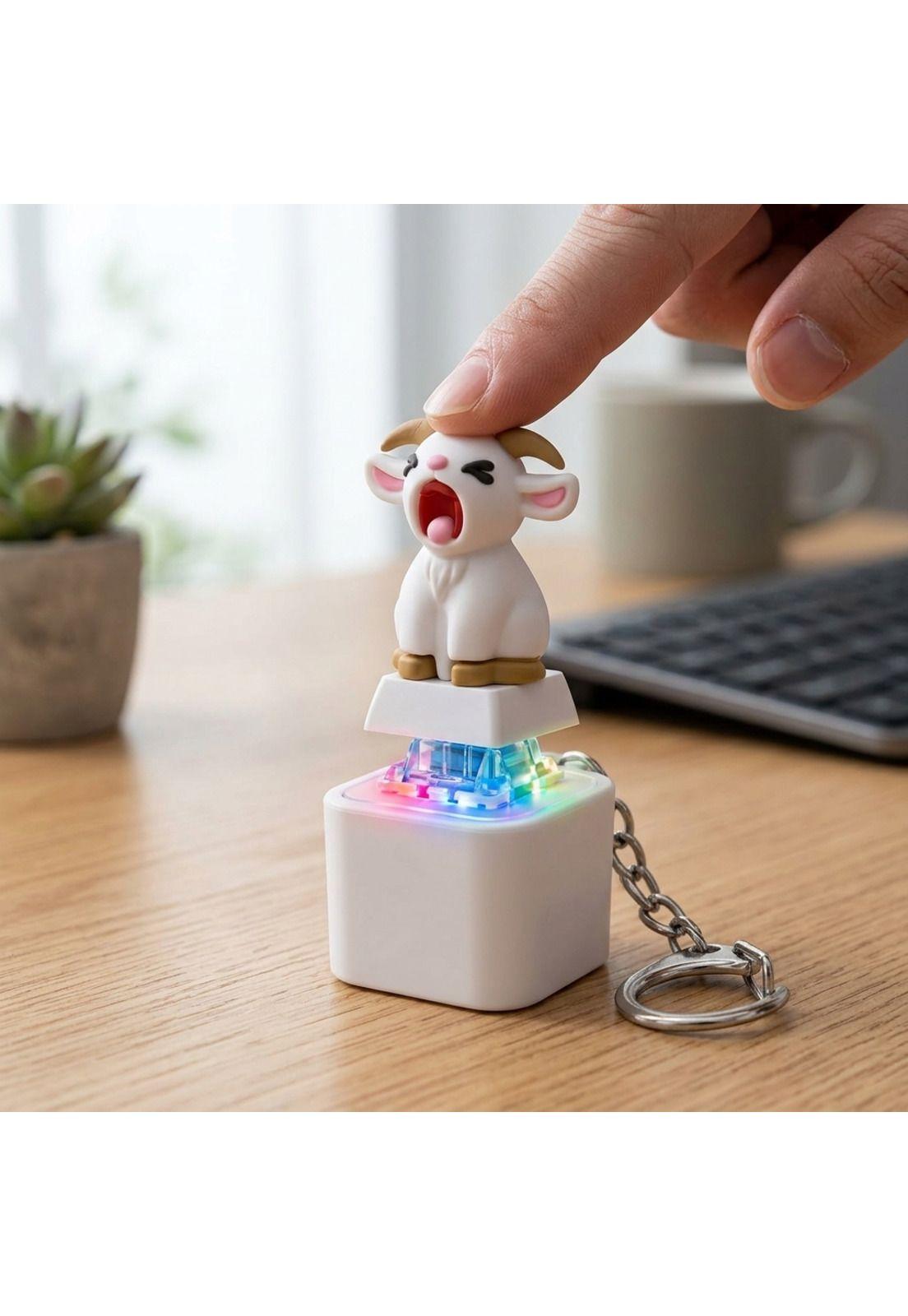 Llavero Antiestrés Sonido Led Cabra gritona screaming goat-2
