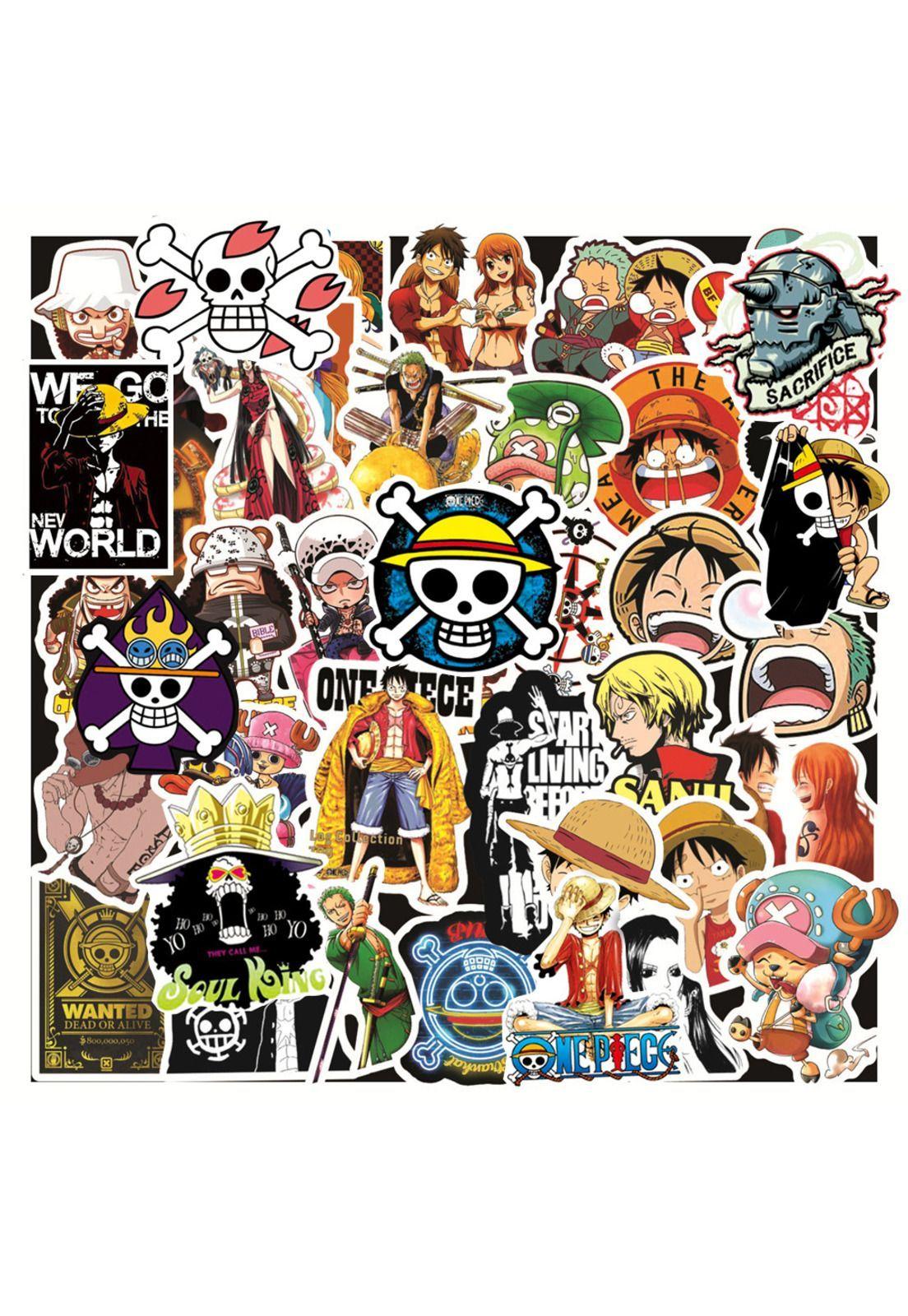 Pack Sticker pegatina One Piece luffy-4