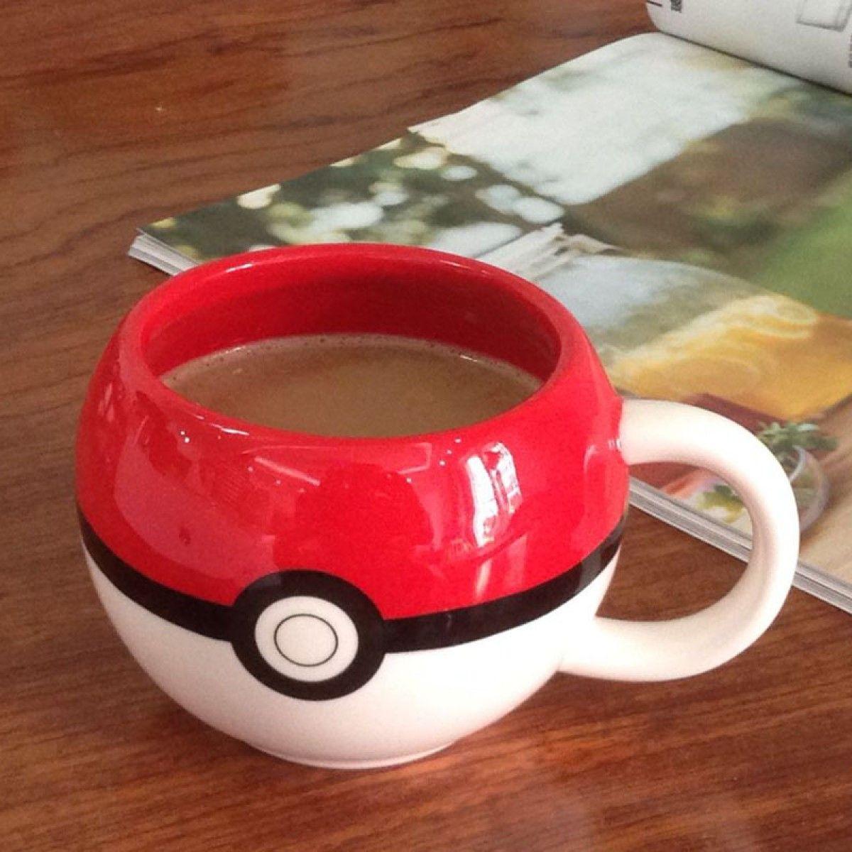 Tazón Taza cerámica 3D Pokebola-2