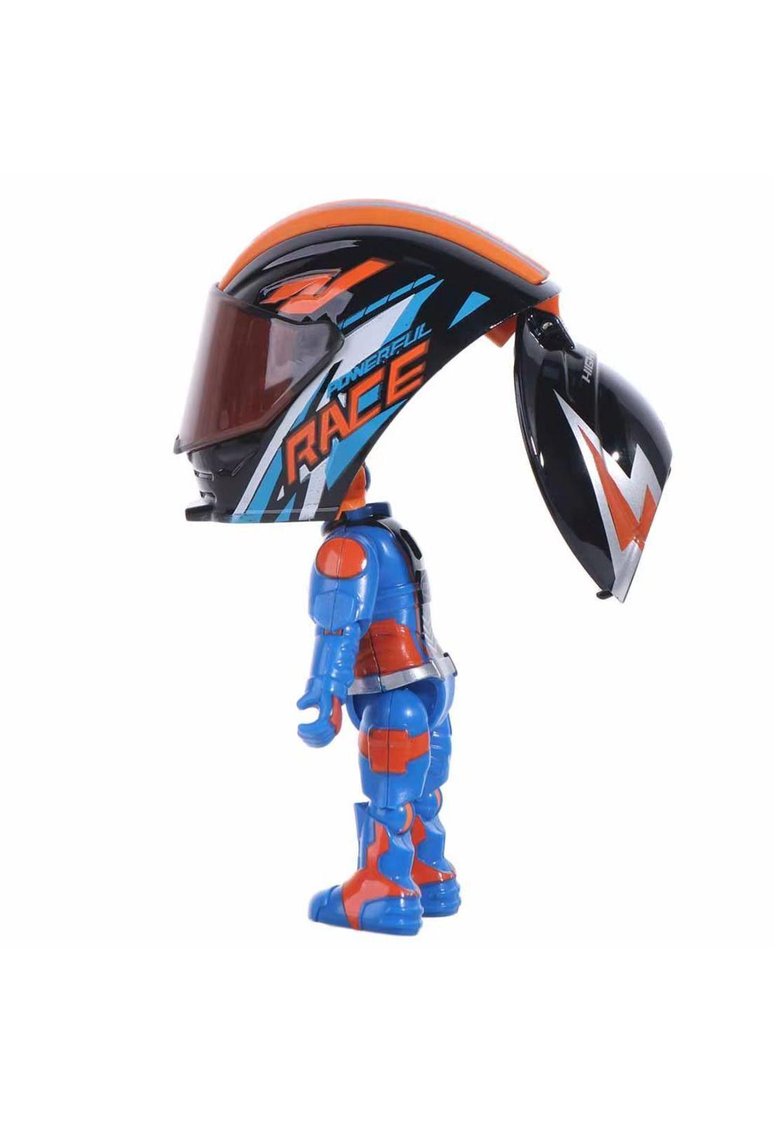 Adorno Figura motociclista casco deformación-2