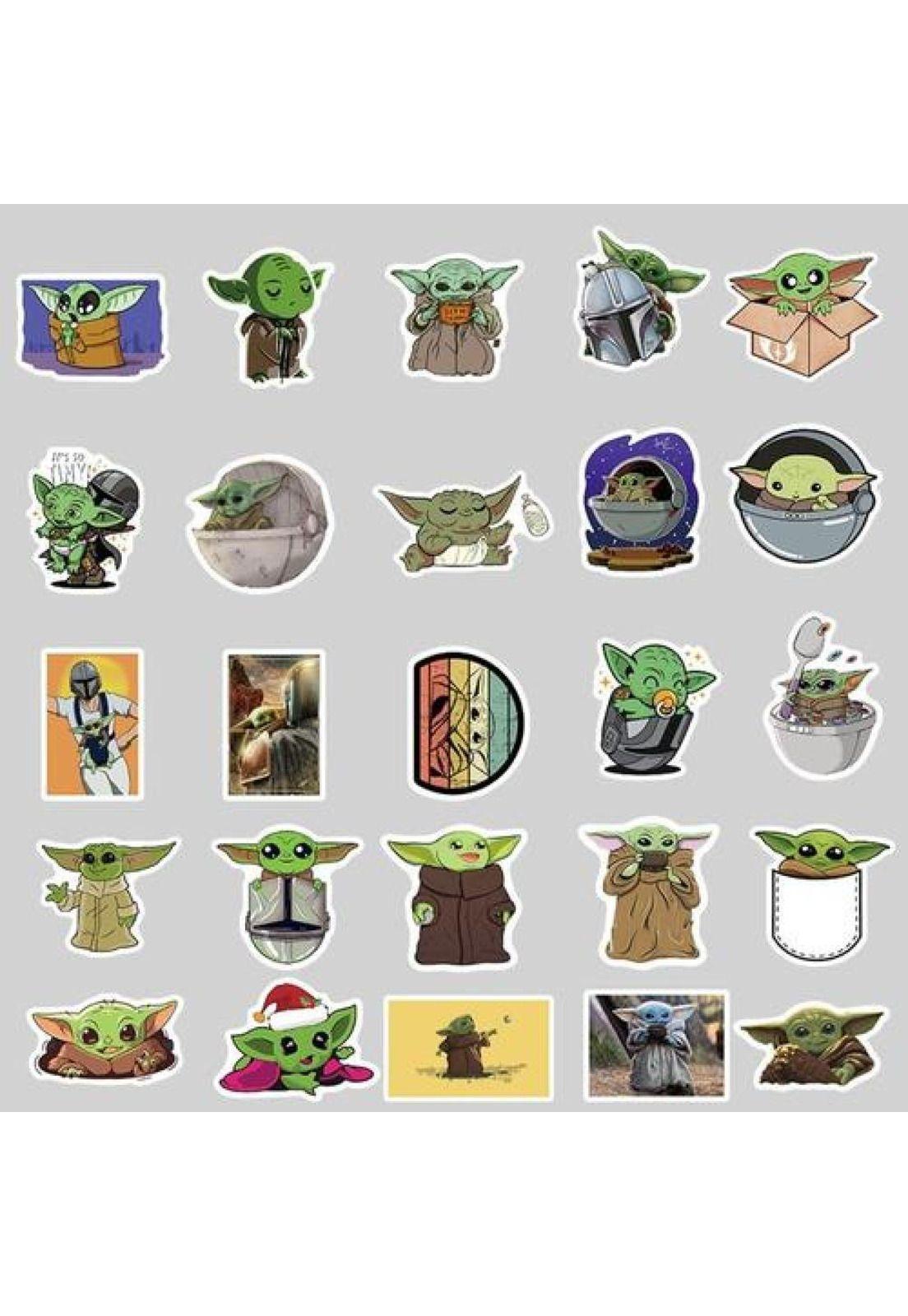 Pack 50 Sticker  Baby Yoda Star Wars-2
