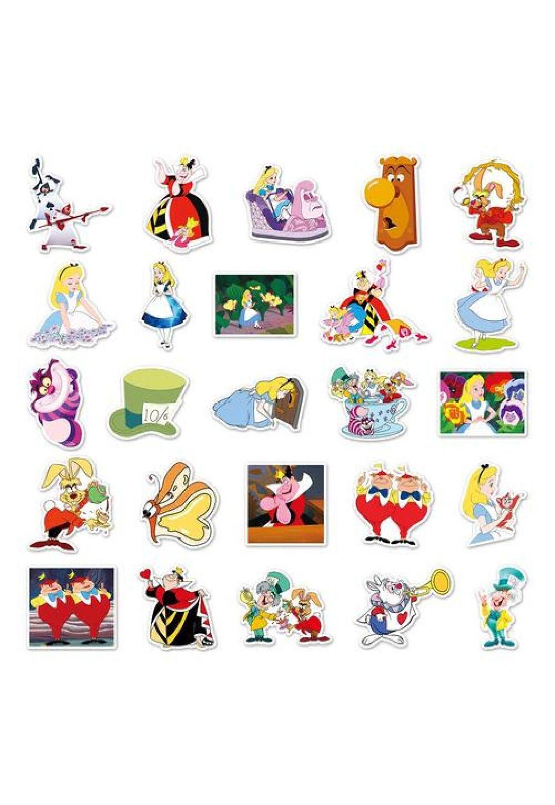 Set Stickers Calcomonias Alicia En El País De Las Maravillas-3