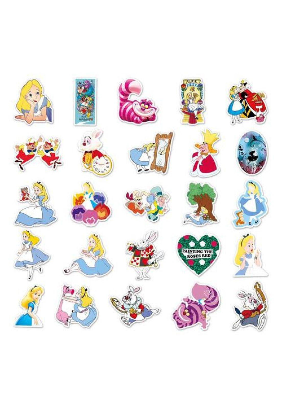 Set Stickers Calcomonias Alicia En El País De Las Maravillas-4