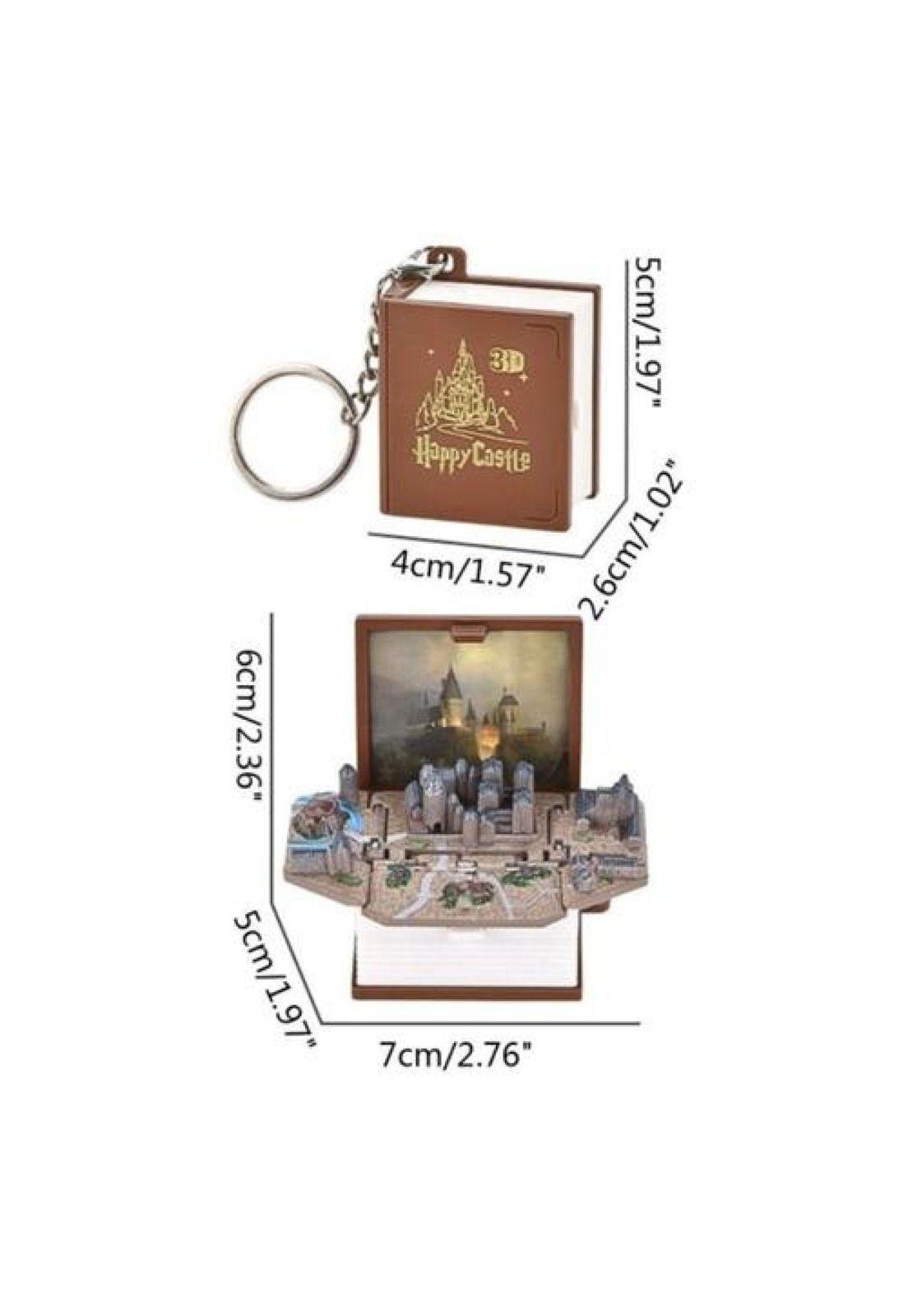 Llavero Castillo Encantado Libro 3d Plegable Harry Potter-3