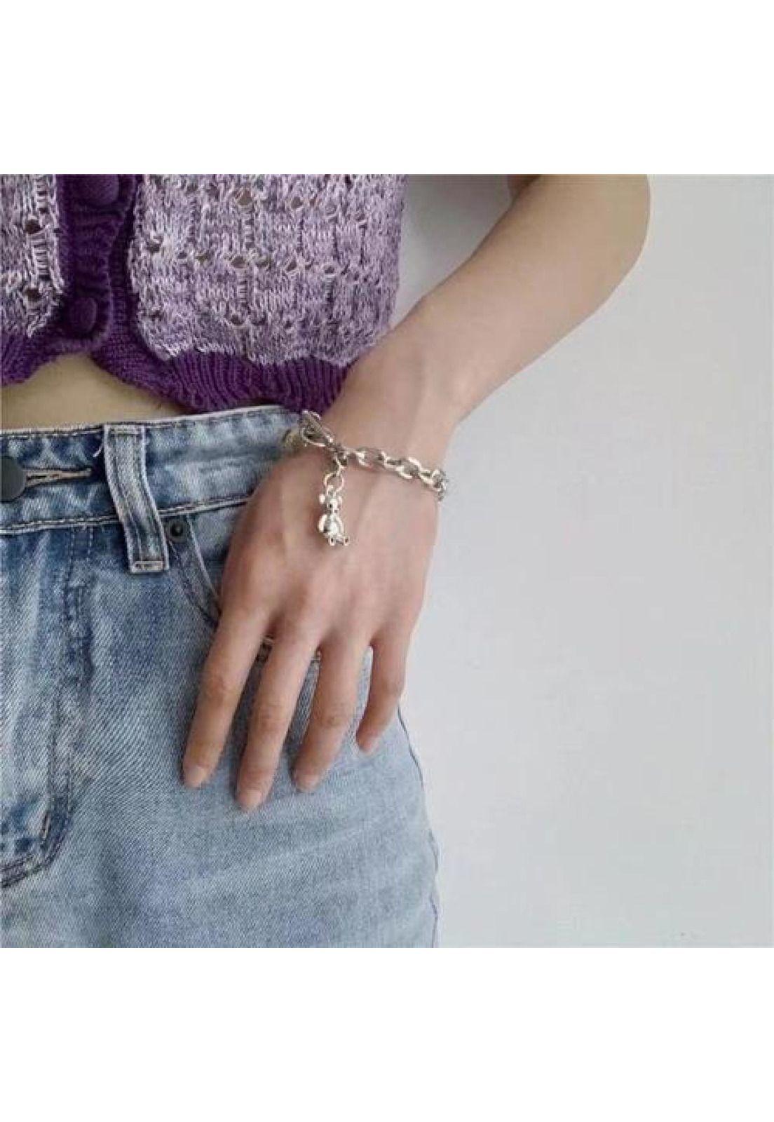 Pulsera Osito coreano Ins Net Red Dark Hey Girl Kdrama-2