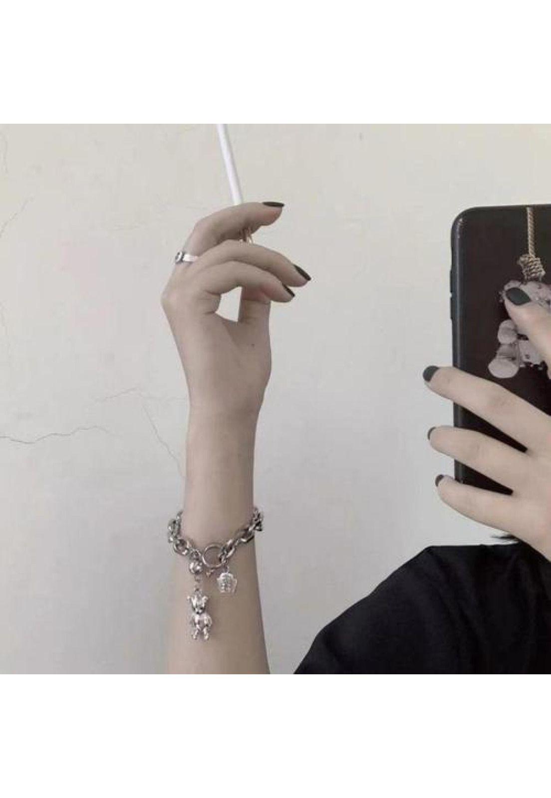 Pulsera Osito coreano Ins Net Red Dark Hey Girl Kdrama-3