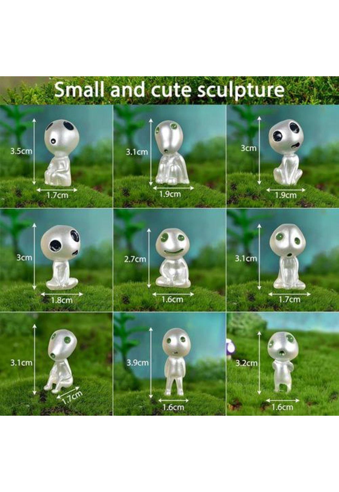 Adorno Jardín Mini Kodamas Luminosos Princesa Mononoke-4