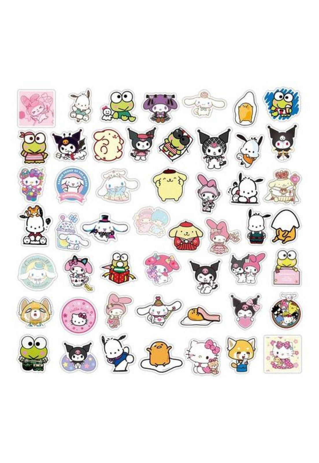 Set Sticker Calcomanias Animación Sanrio Kuromi Melody Cute-3