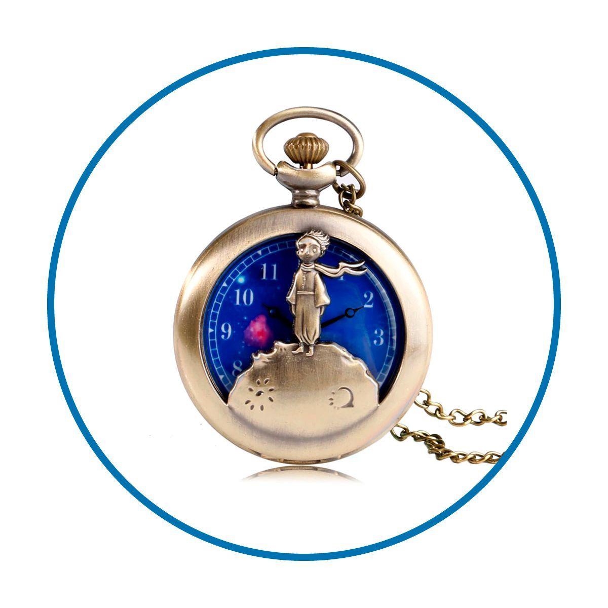 Reloj de bolsillo vintage el Principito-5