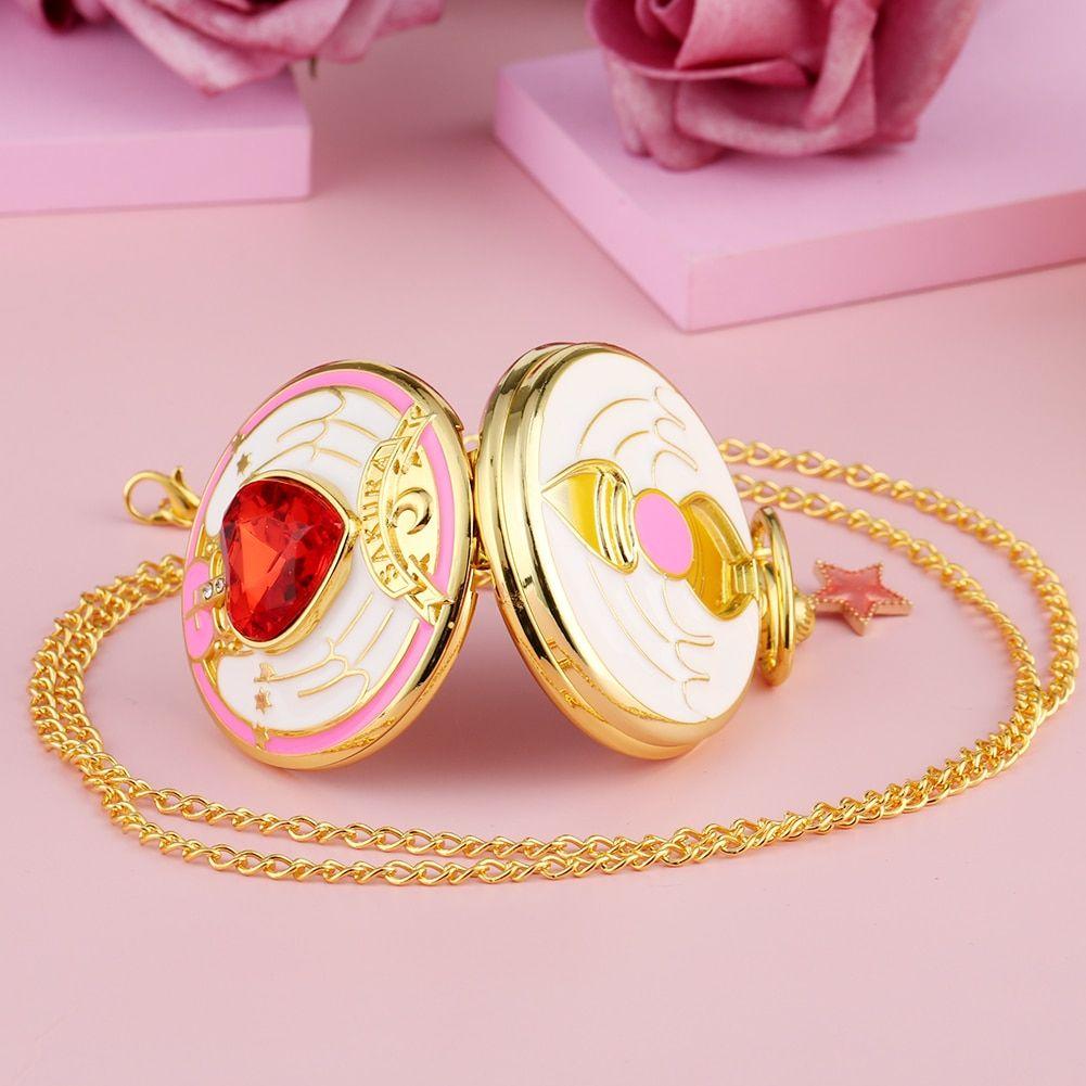 Reloj De Bolsillo vintage Sakura card captor corazon mod2-3
