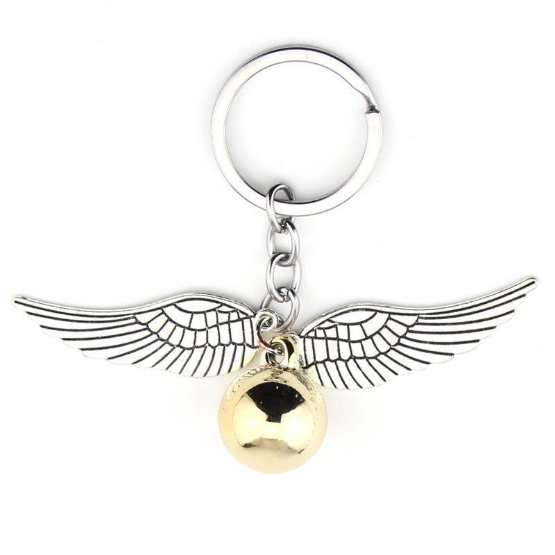 Llavero Metálico Harry Potter  Snitch Dorada Juego Quidditch-1