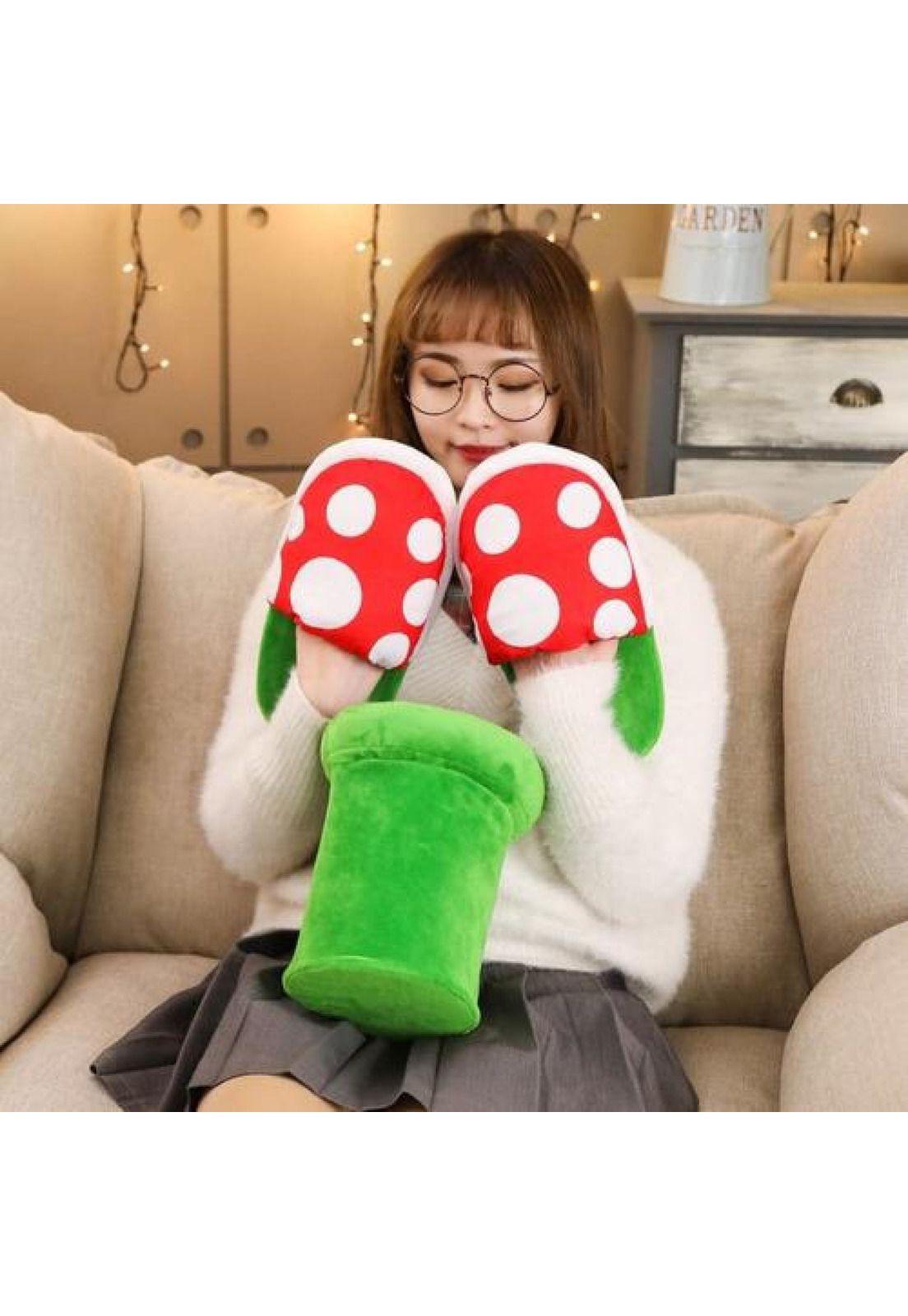 Pantuflas 3d Planta Piraña Carnivora Super Mario-2