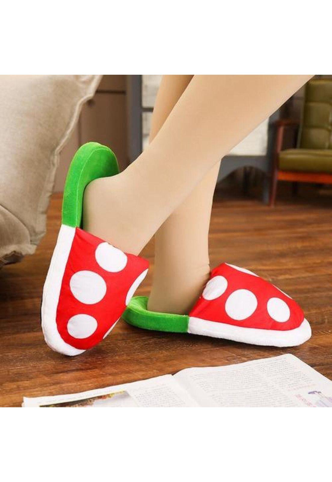 Pantuflas 3d Planta Piraña Carnivora Super Mario-4