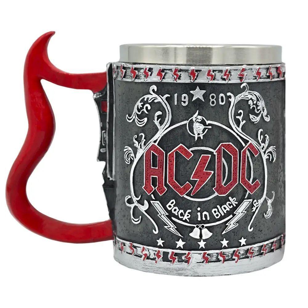 Tazón Taza 3D resina Rock grupo AC / DC Back In Black-2