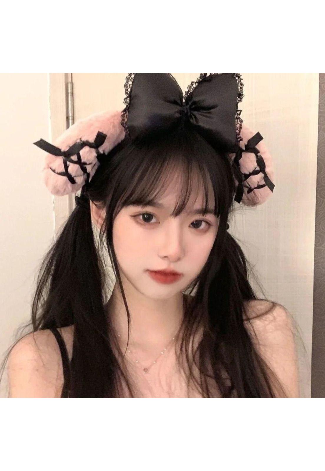 Cintillo Diadema Felpa My Melody Midnight Melokuro Kuromi-2