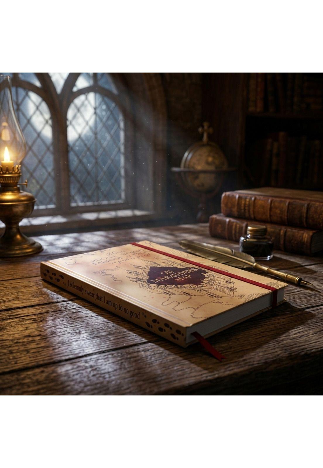 Libreta Agenda Harry Potter mapa (the Marauders Map)-2