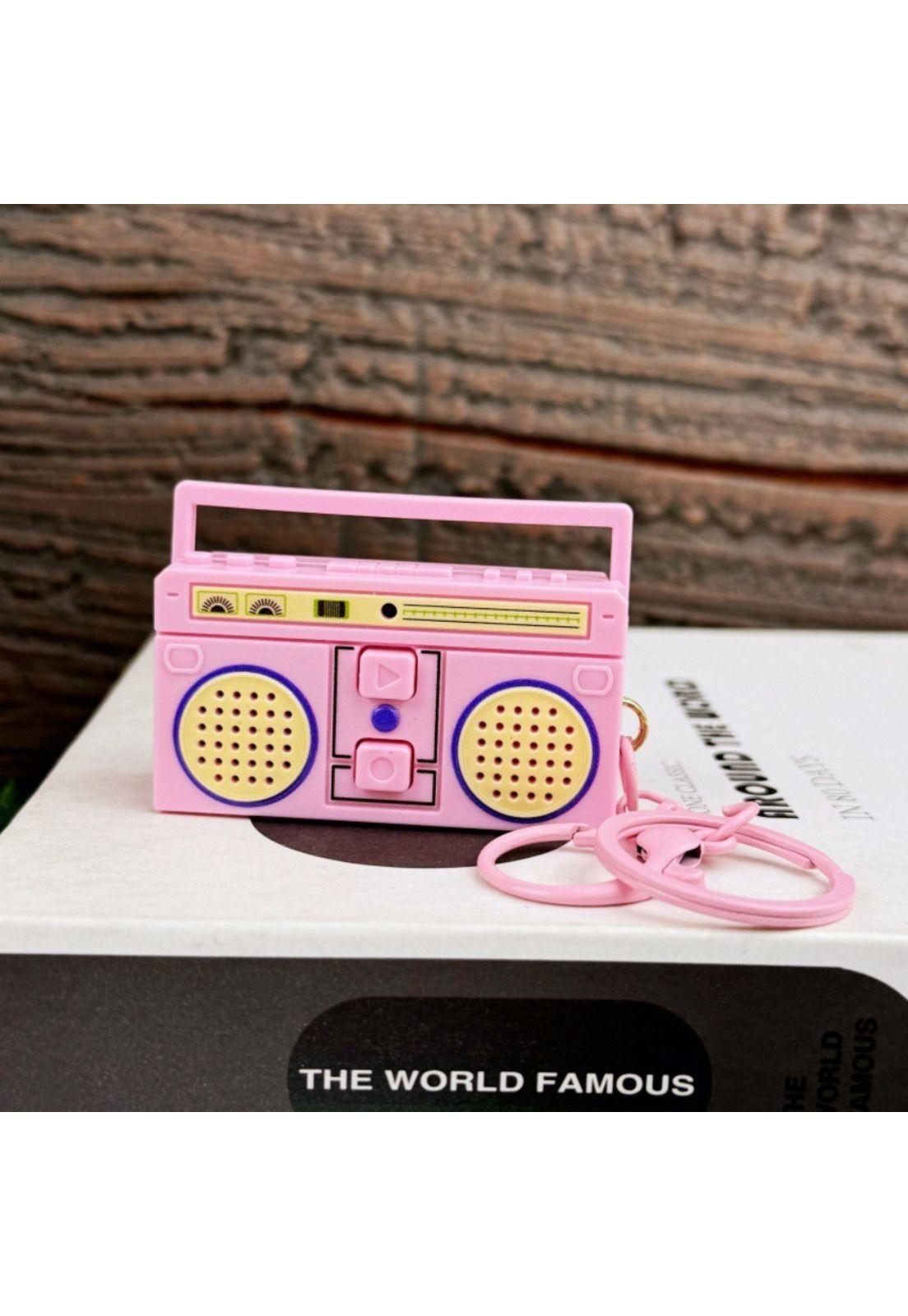 Llavero Mini Radio grabadora Music vintage-3