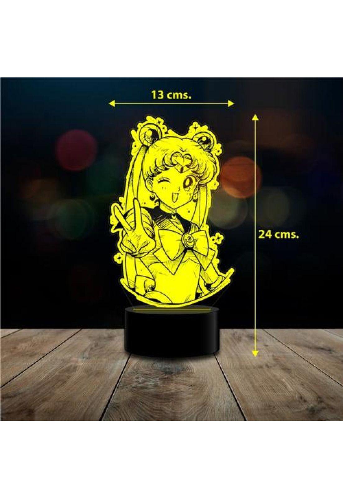 Lampara 3d Sailor Moon Serena Tsukino Control Remoto-2