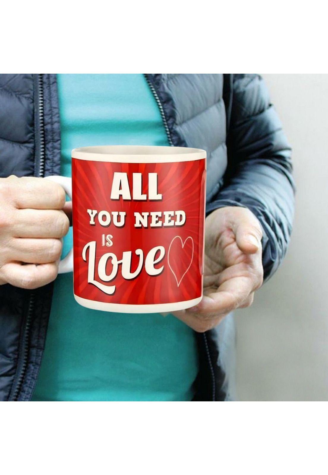 Tazón cerámica  gigante JUMBO "All you need is love"900 ml-4