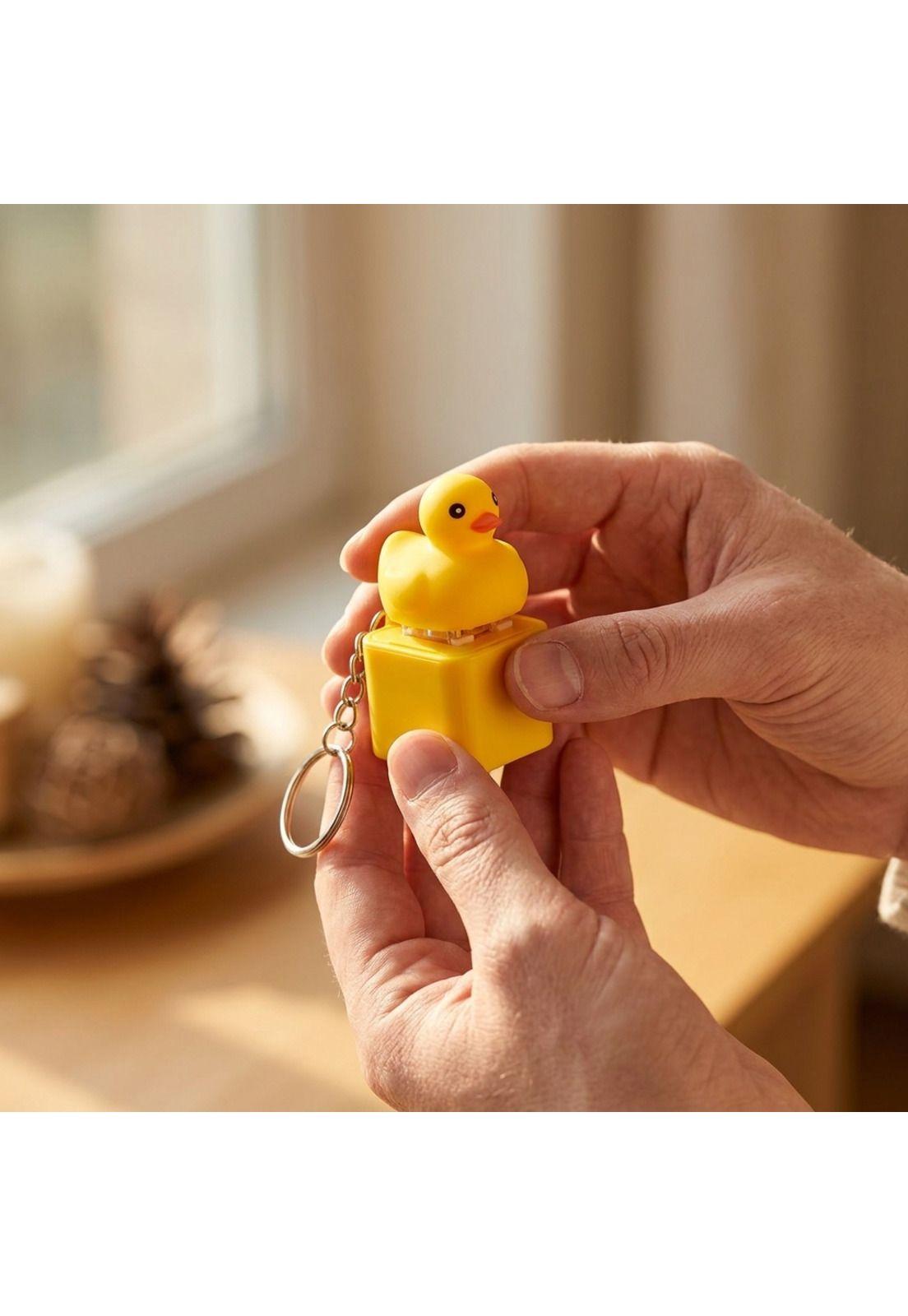 Llavero Antiestrés Con Sonido Led Duck Fidget Toy Patito-2