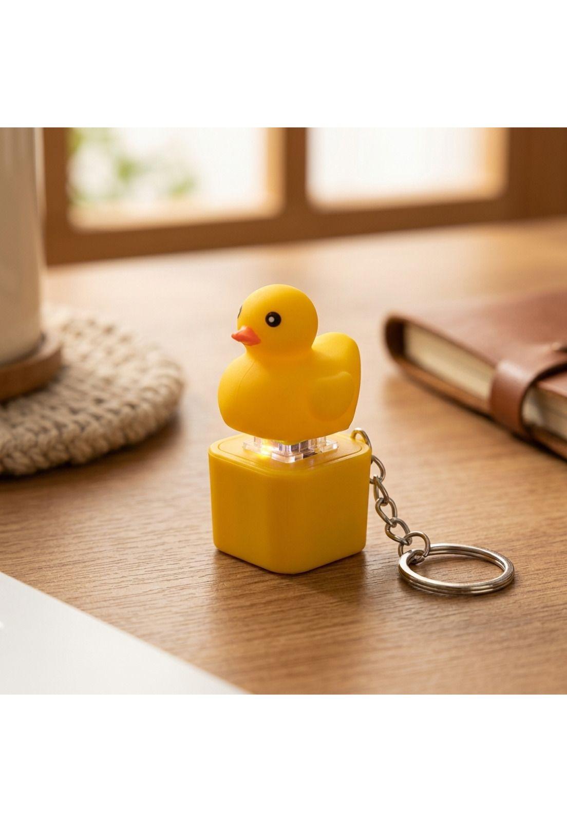 Llavero Antiestrés Con Sonido Led Duck Fidget Toy Patito-5