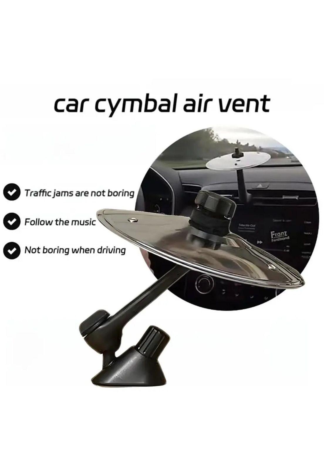 Adorno entretenido para auto mini platillo Crash de batería-5