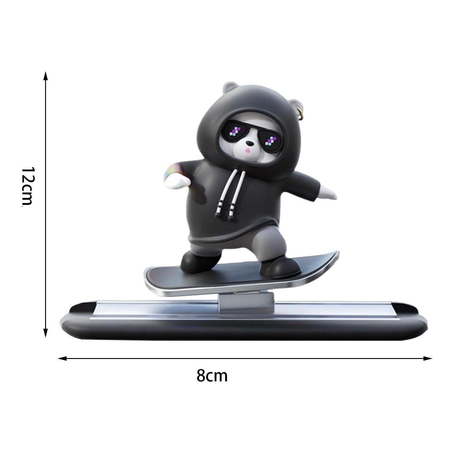 Adorno Para Autos Skateboarding Bear Oso Deslizante-3