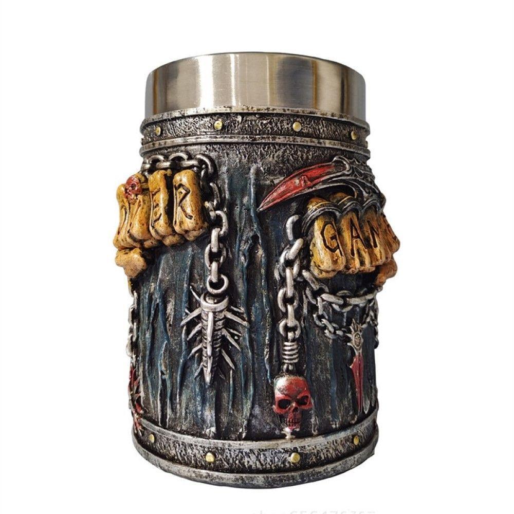 Tazón 3D resina Gothic Game Over Reaper Puños Punk-3