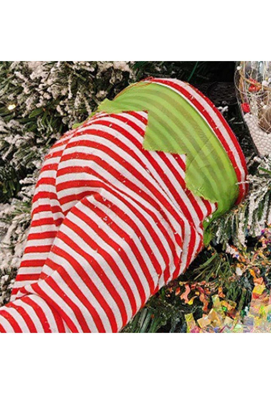 Adorno Piernas Móviles ayudante de Santa o Grinch Navidad-2
