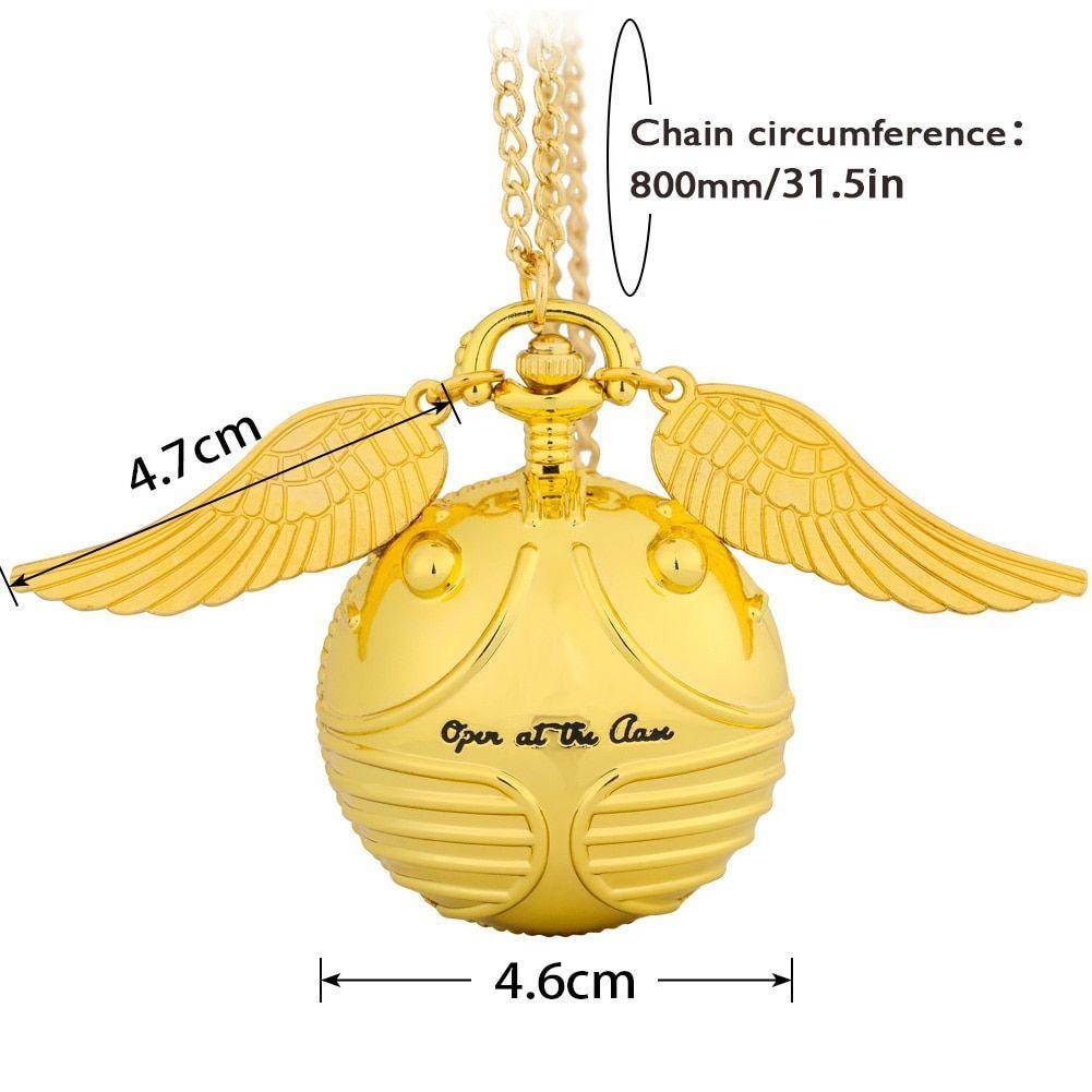 Reloj De Bolsillo Xl Snitch Dorada Gigante Harry Potter-2