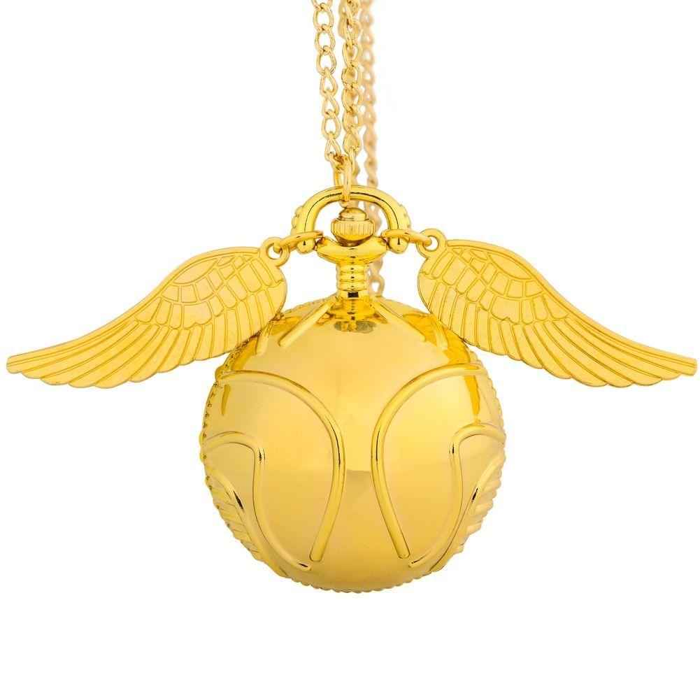 Reloj De Bolsillo Xl Snitch Dorada Gigante Harry Potter-4