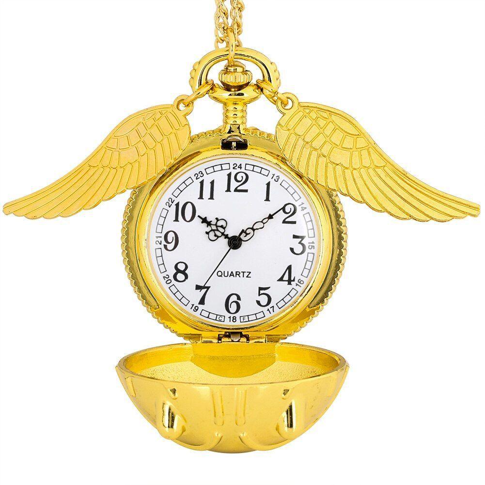 Reloj De Bolsillo Xl Snitch Dorada Gigante Harry Potter-5