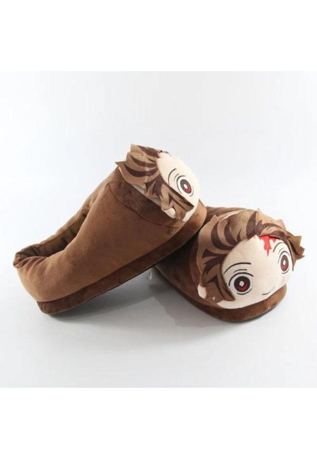 Pantuflas 3d Tanjiro Demon Slayer Zapatilla Levantar-3