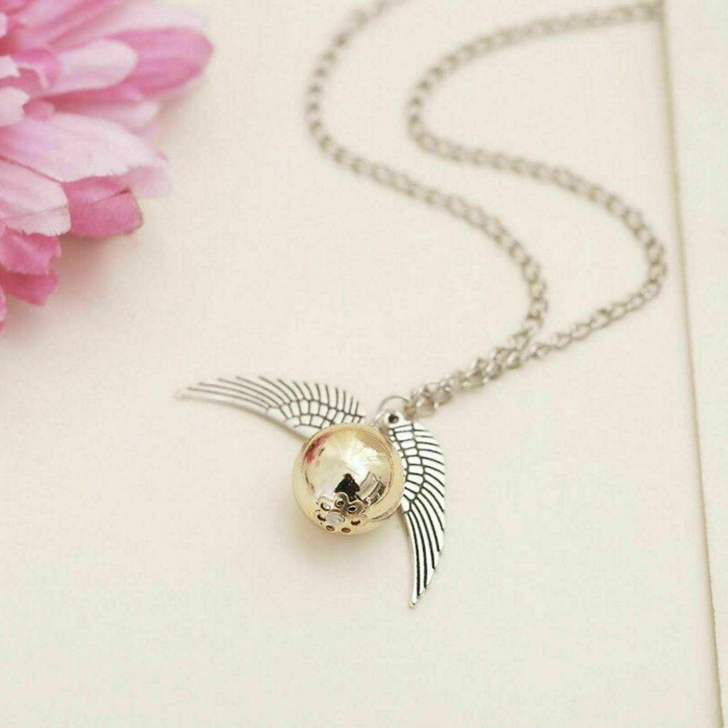 Set Golden Snitch Quidditch Collar + Pulsera  Harry Potter-3