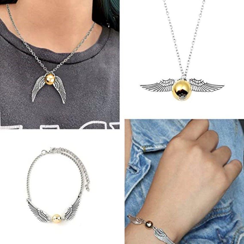 Set Golden Snitch Quidditch Collar + Pulsera  Harry Potter-5