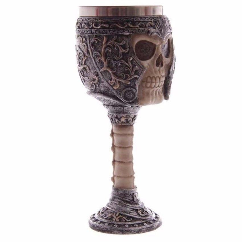 Copa Cáliz Calavera Medieval Halloween Craneo Casco-2