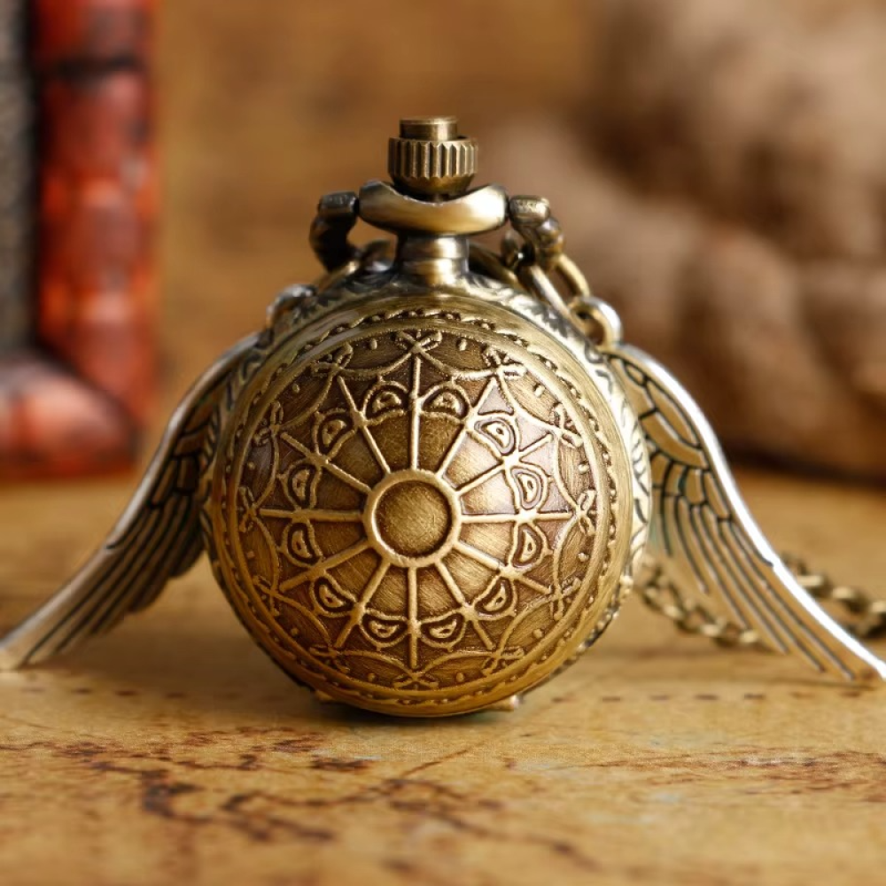 Reloj De Bolsillo Harry Potter Snitch bronce-1