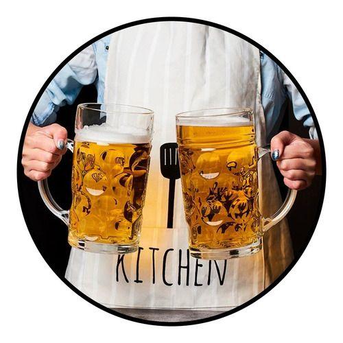 Vaso Xl Shopero Vidrio Cervecero 1000 Ml 1 Litro-0