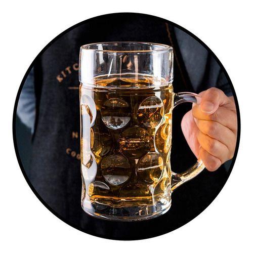 Vaso Xl Shopero Vidrio Cervecero 1000 Ml 1 Litro-1