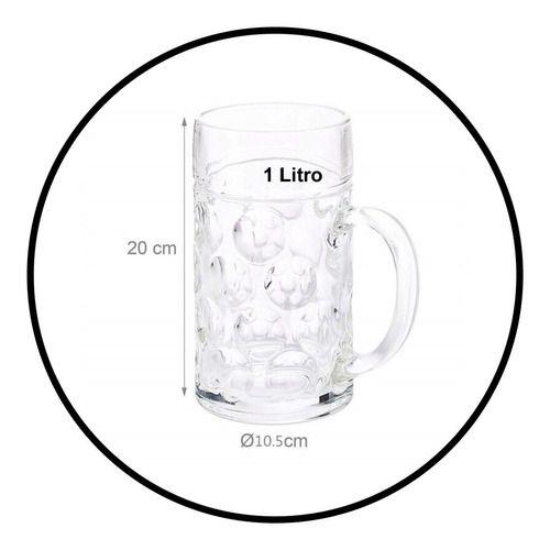 Vaso Xl Shopero Vidrio Cervecero 1000 Ml 1 Litro-5