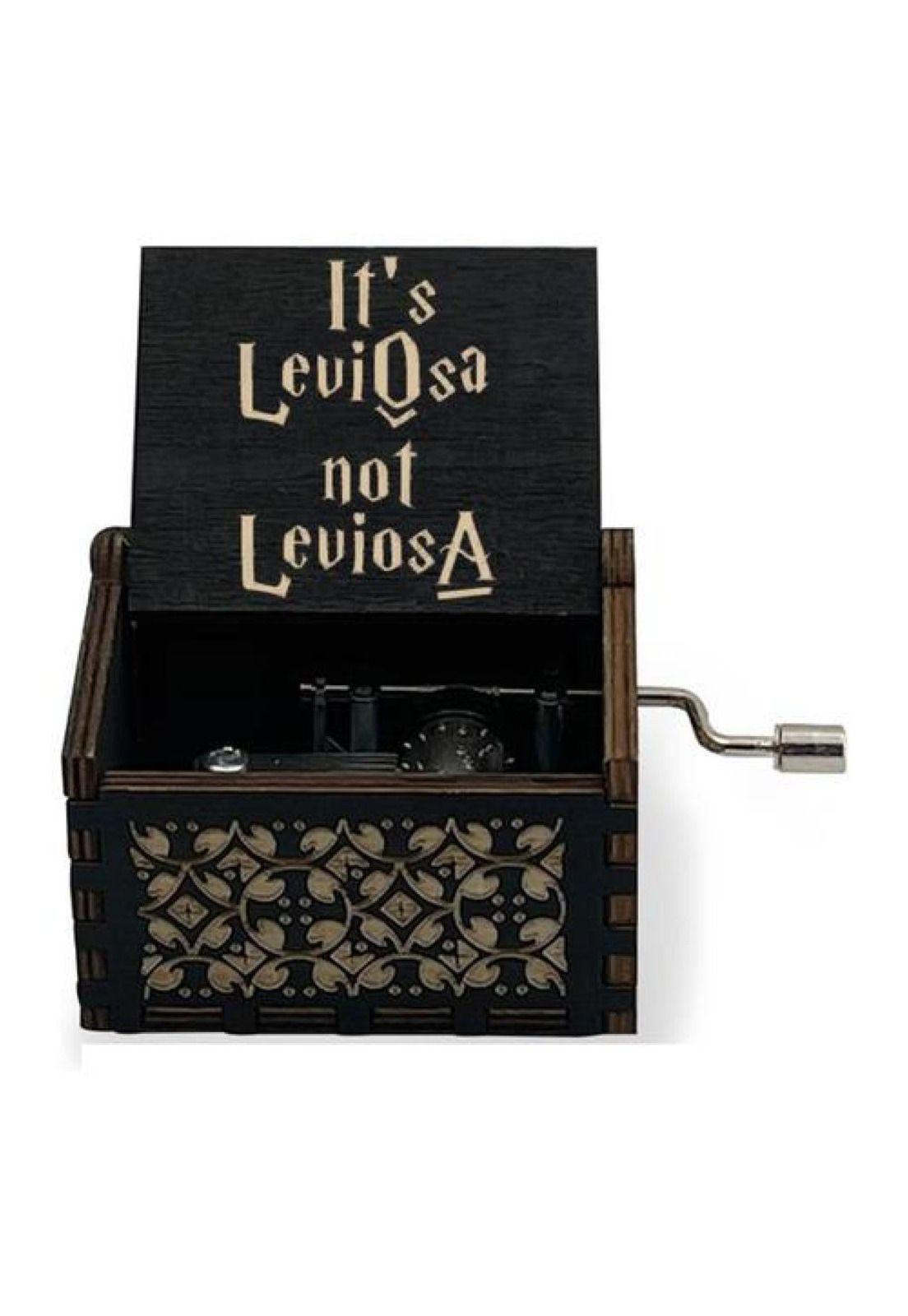 Caja Musical Black Negra Madera Hp Harry-0