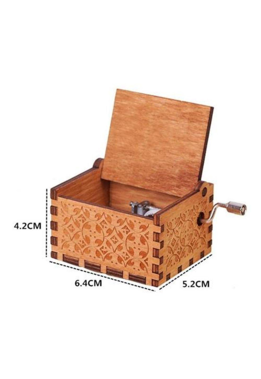 Caja Musical Black Negra Madera Hp Harry-2