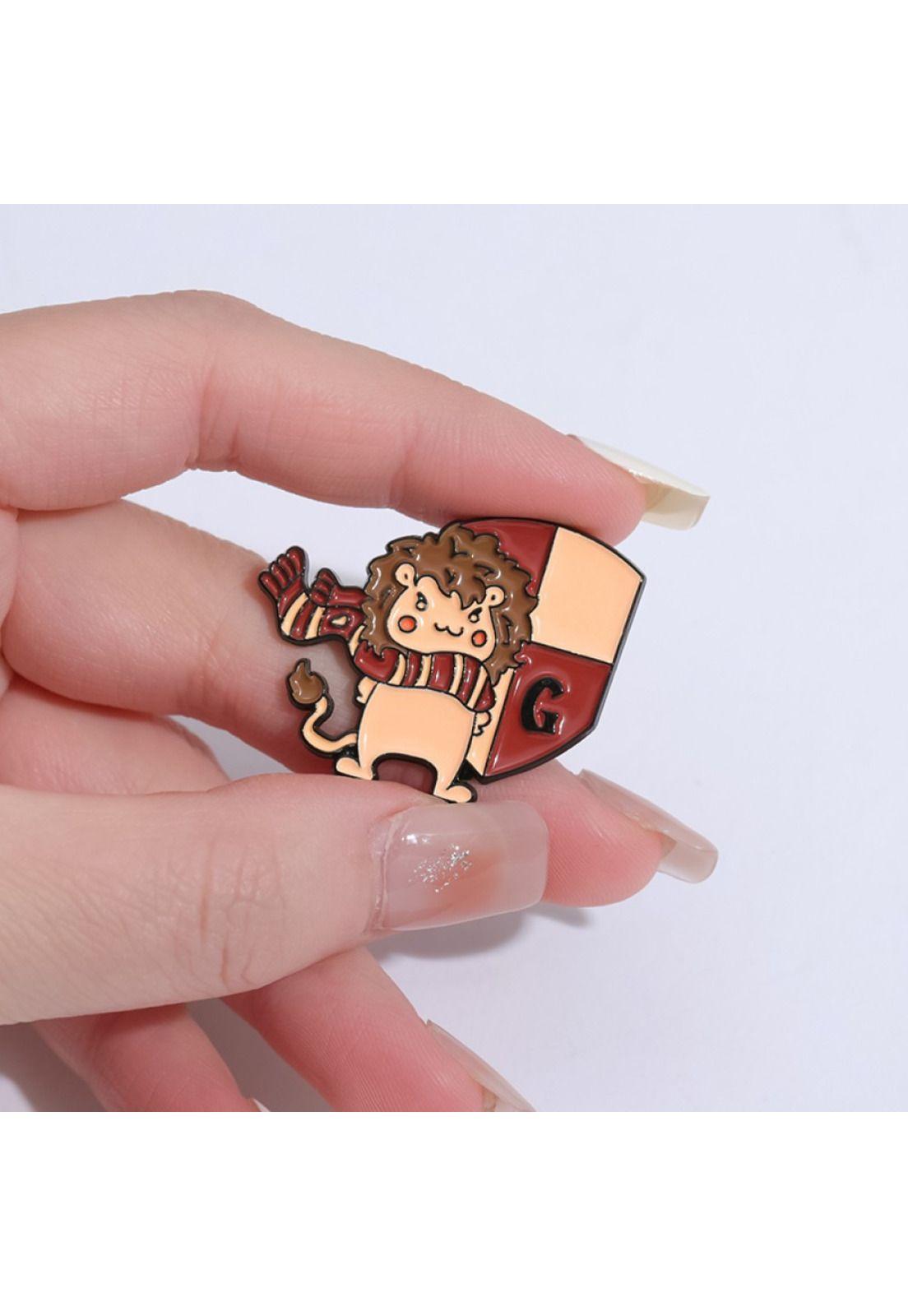 Set de Pines Harry Potter  insignia animalitos kawaii-2