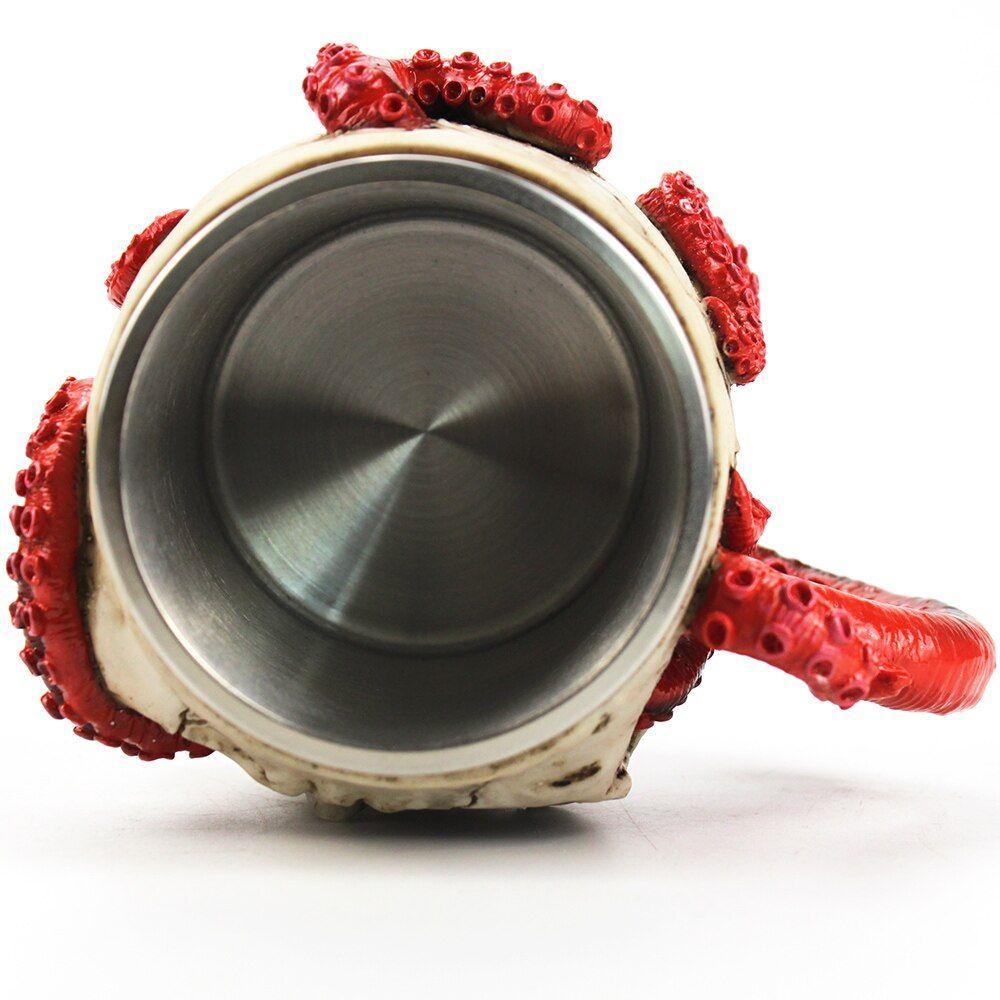 Tazón Calavera Skull Kraken Ghost Resina-3