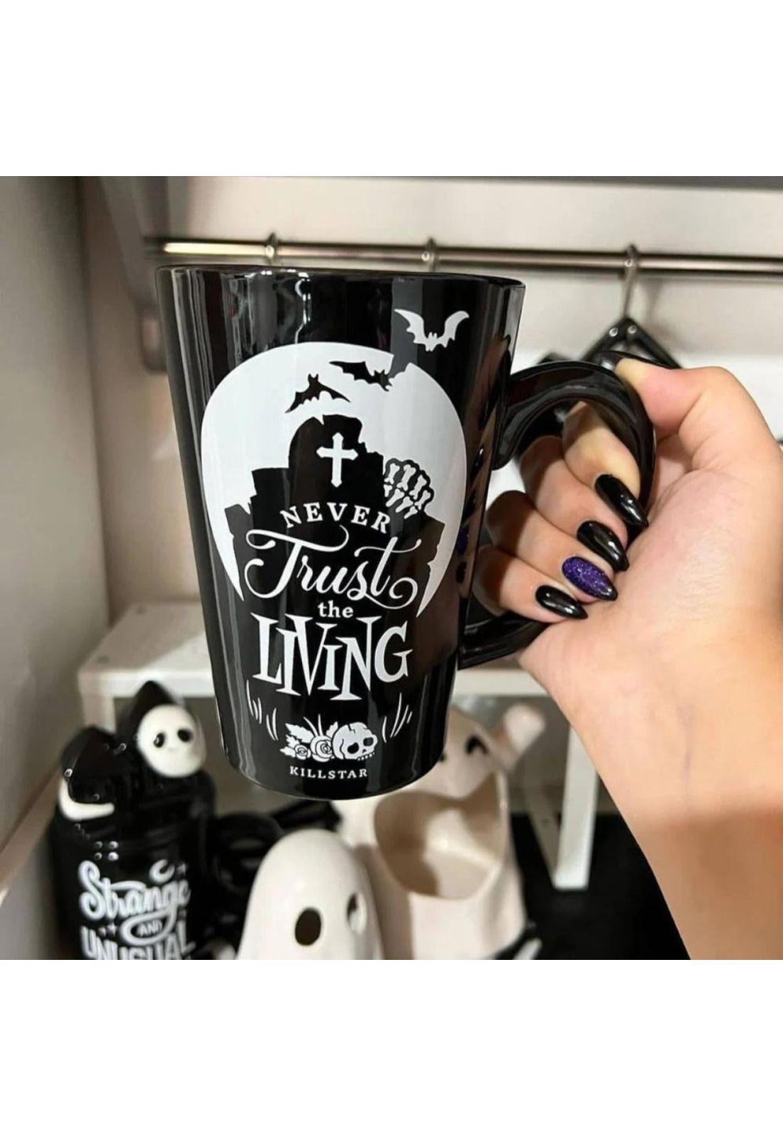 Tazón Taza Cerámica  Never Trust The Living  Kill Gothic-2