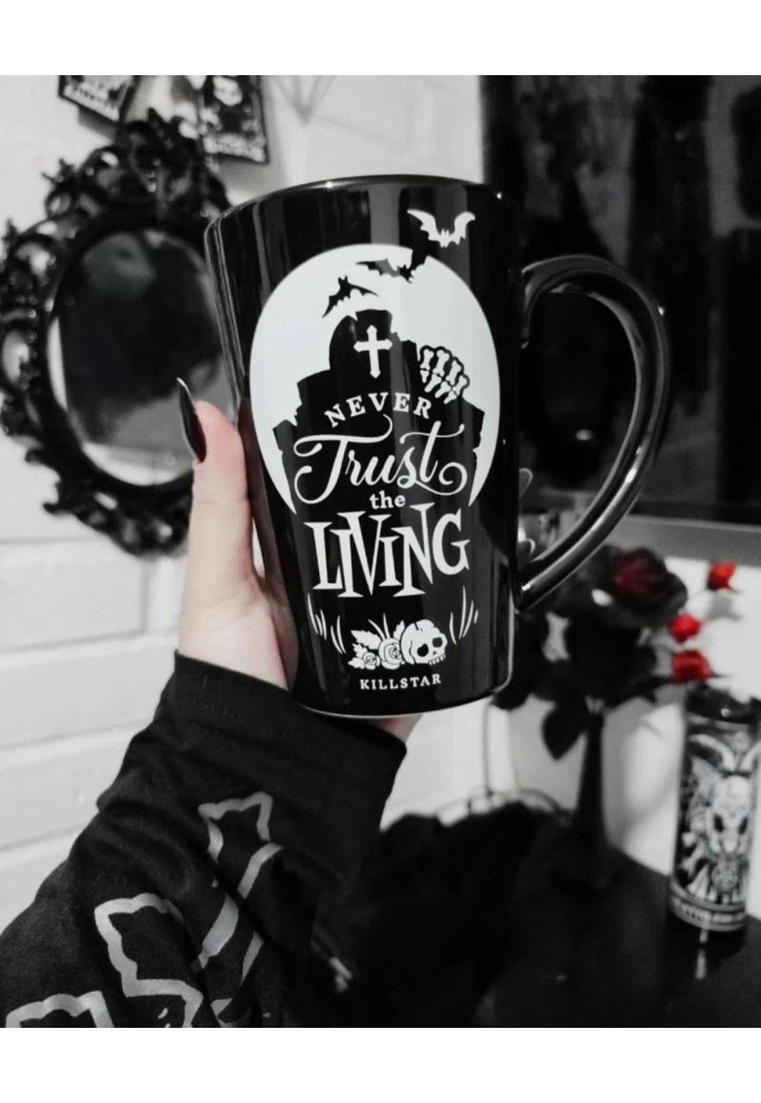 Tazón Taza Cerámica  Never Trust The Living  Kill Gothic-3