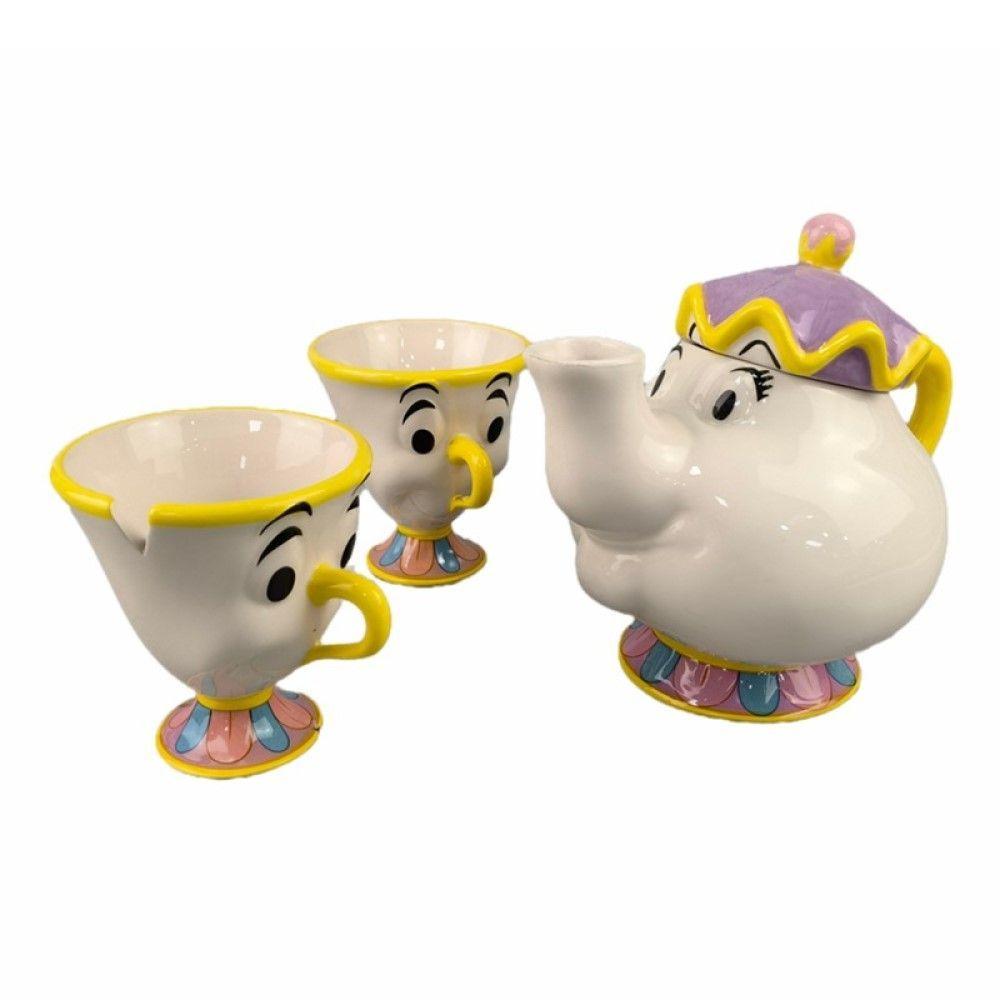 Set Tetera y 2 tazas Sra Potts Y Chip  Bella y Bestia-0