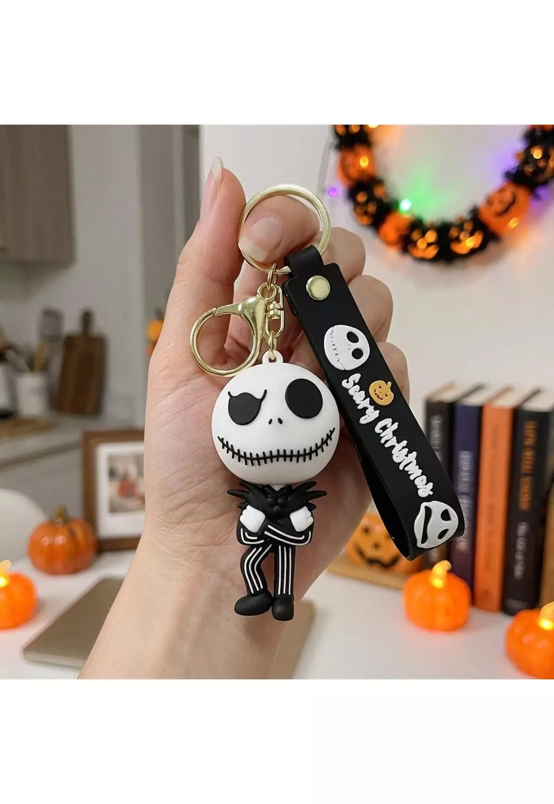 Llavero Xl 3D Silicona Jack skellington-3