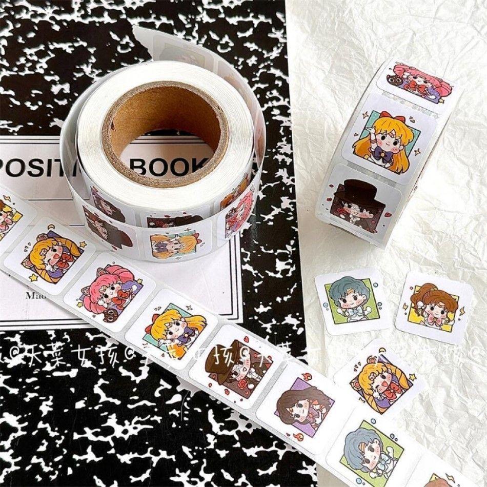 Rollo 500 Stickers mini pegatinas sailor moon kawaii-3